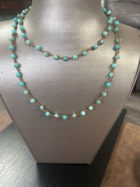 Turquoise Beaded Necklace - Women Jewelry